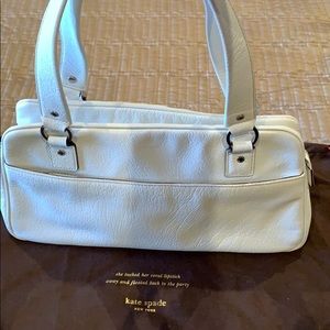 ♠️ kate spade ♠️ white handbag w/dustbag,